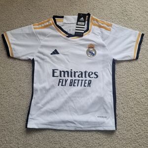 New Emirates Fly Better Jude Bellingham #5 Adidas Jersey Slim Fit Unisex Kid 20